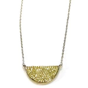 $58 Kate Spade Saturday pave scallop pendant necklace